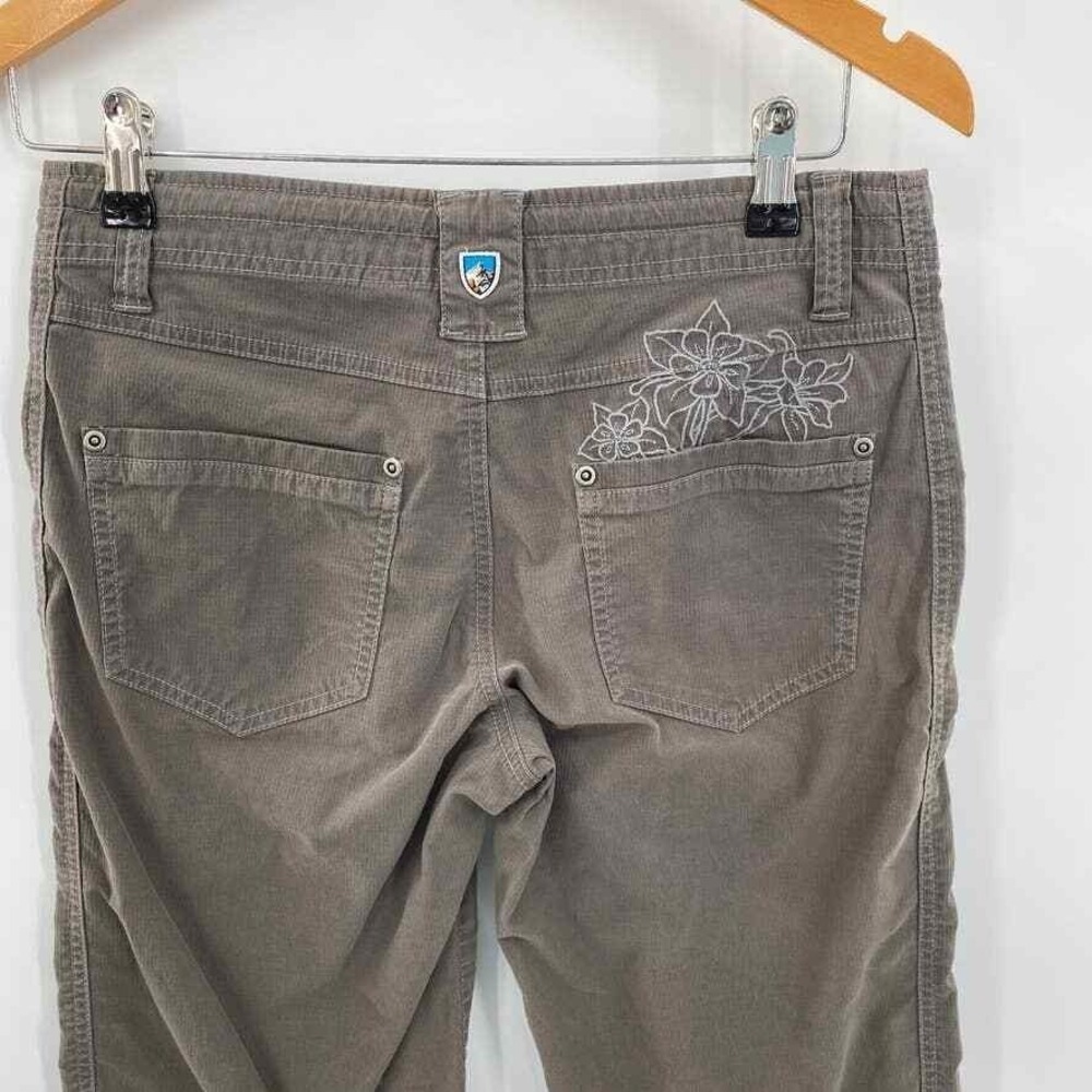 KUHL Hiking Outdoor Capri Pants Womens 4 Cotton Nylon Embroidered Back Pocket - Picture 8 of 13